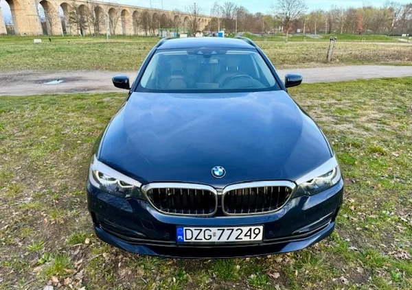BMW Seria 5 cena 95900 przebieg: 155107, rok produkcji 2017 z Bolesławiec małe 436